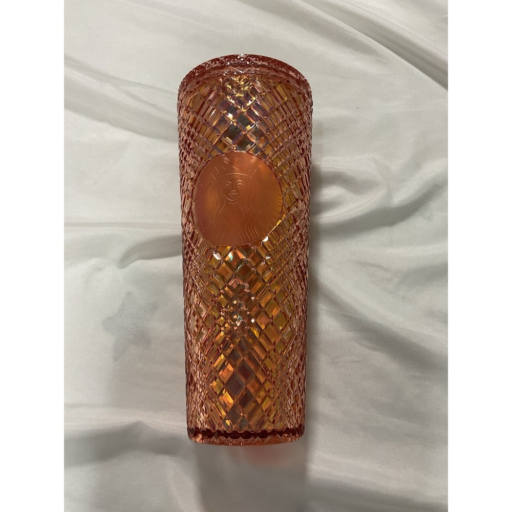 Starbucks Tumbler 24 Oz‎ - With Lid - Missing Straw - Rose Gold